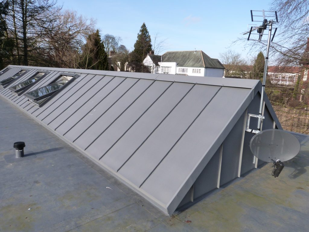 Zinc Standing Seam Detail - GNR Roofing